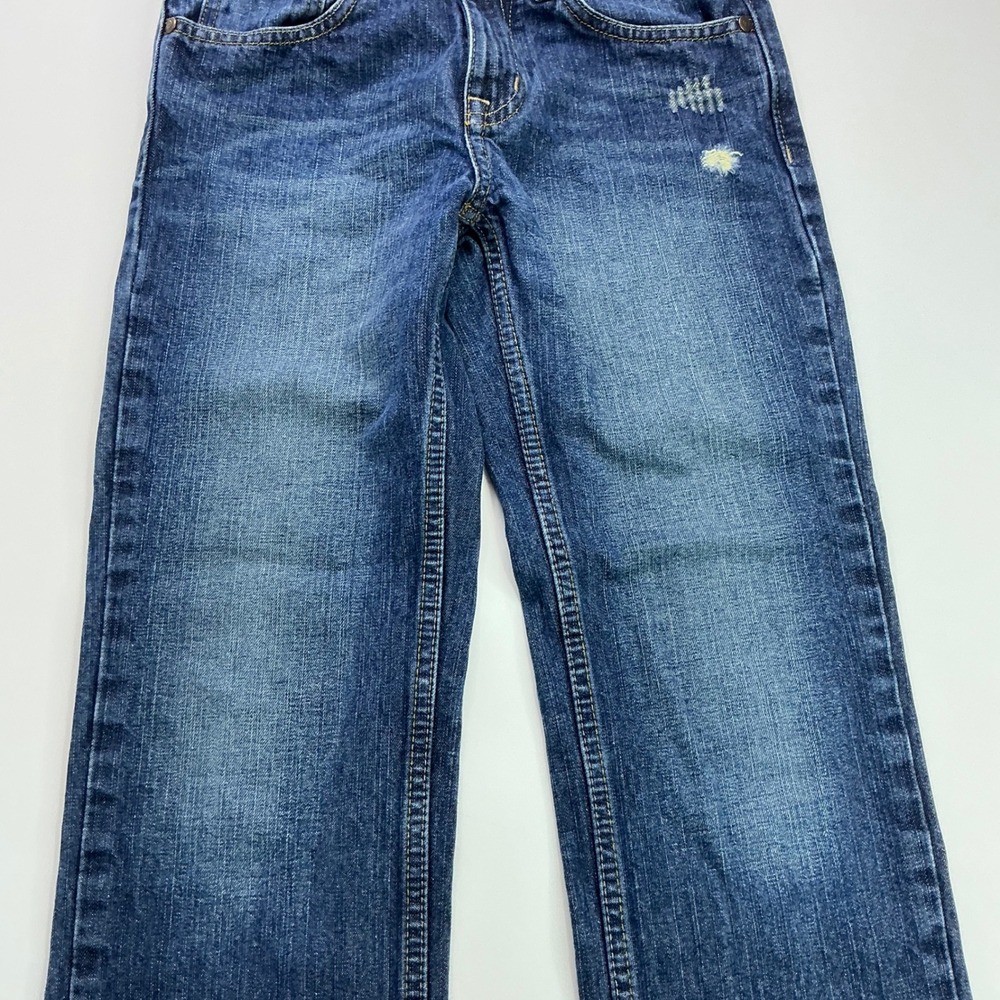 Arizona Blue Jeans Kids 10 Regular Straight Leg Factory Distressed Adjustable - Picture 13 of 16